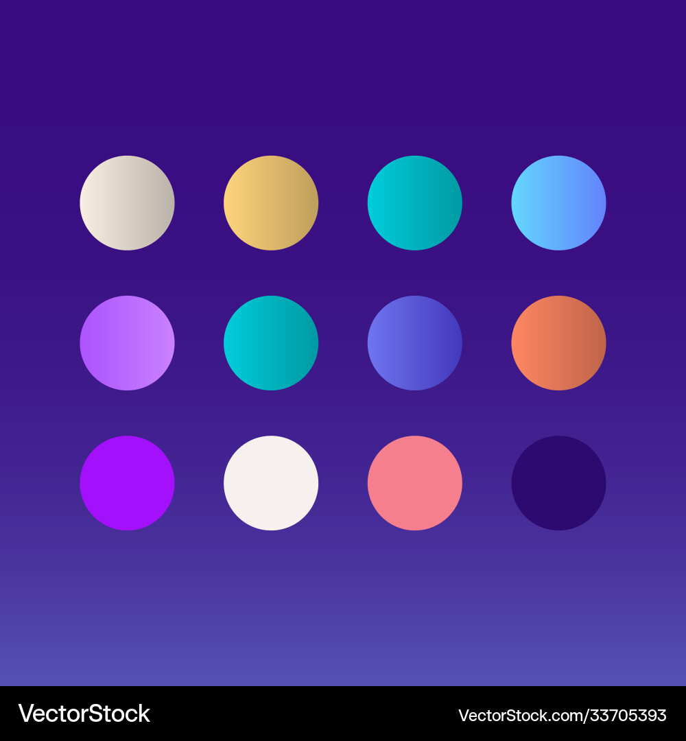 Gradient pallet full color template design Vector Image