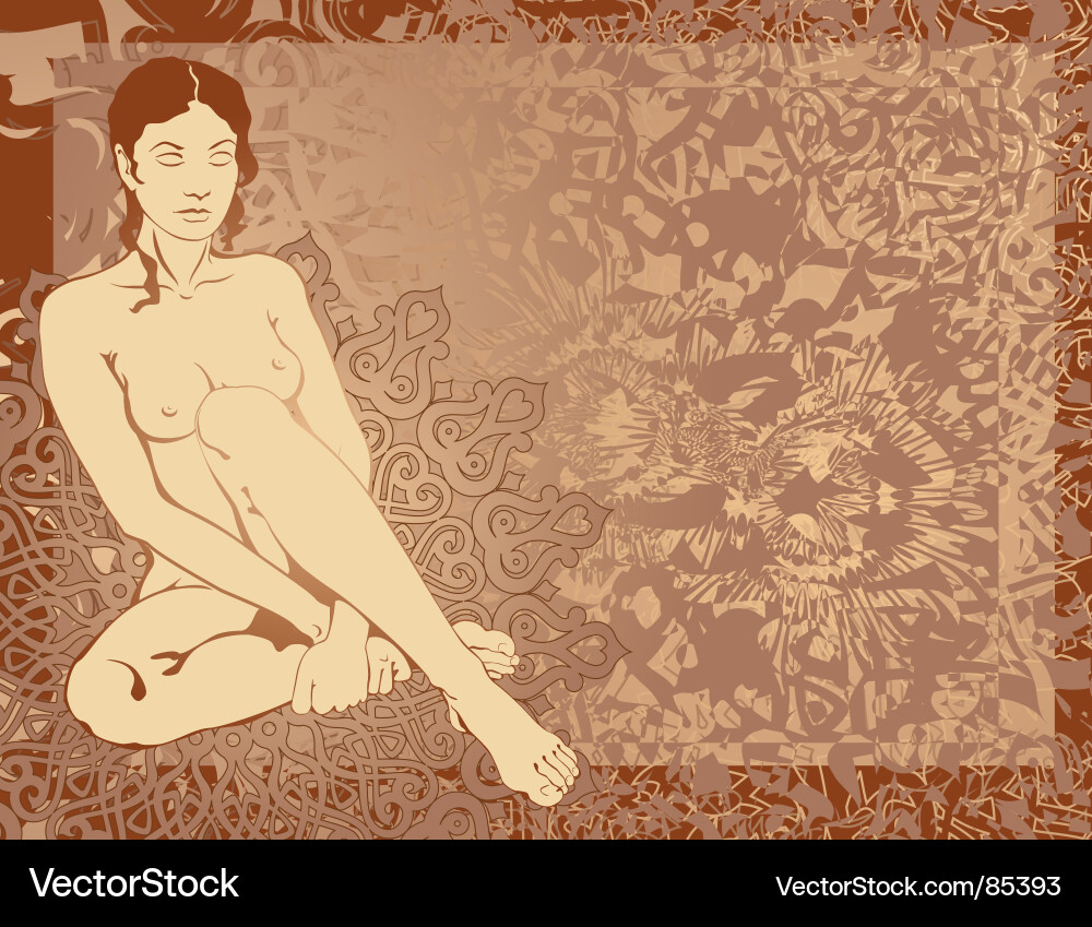 Nude girl Vector Image