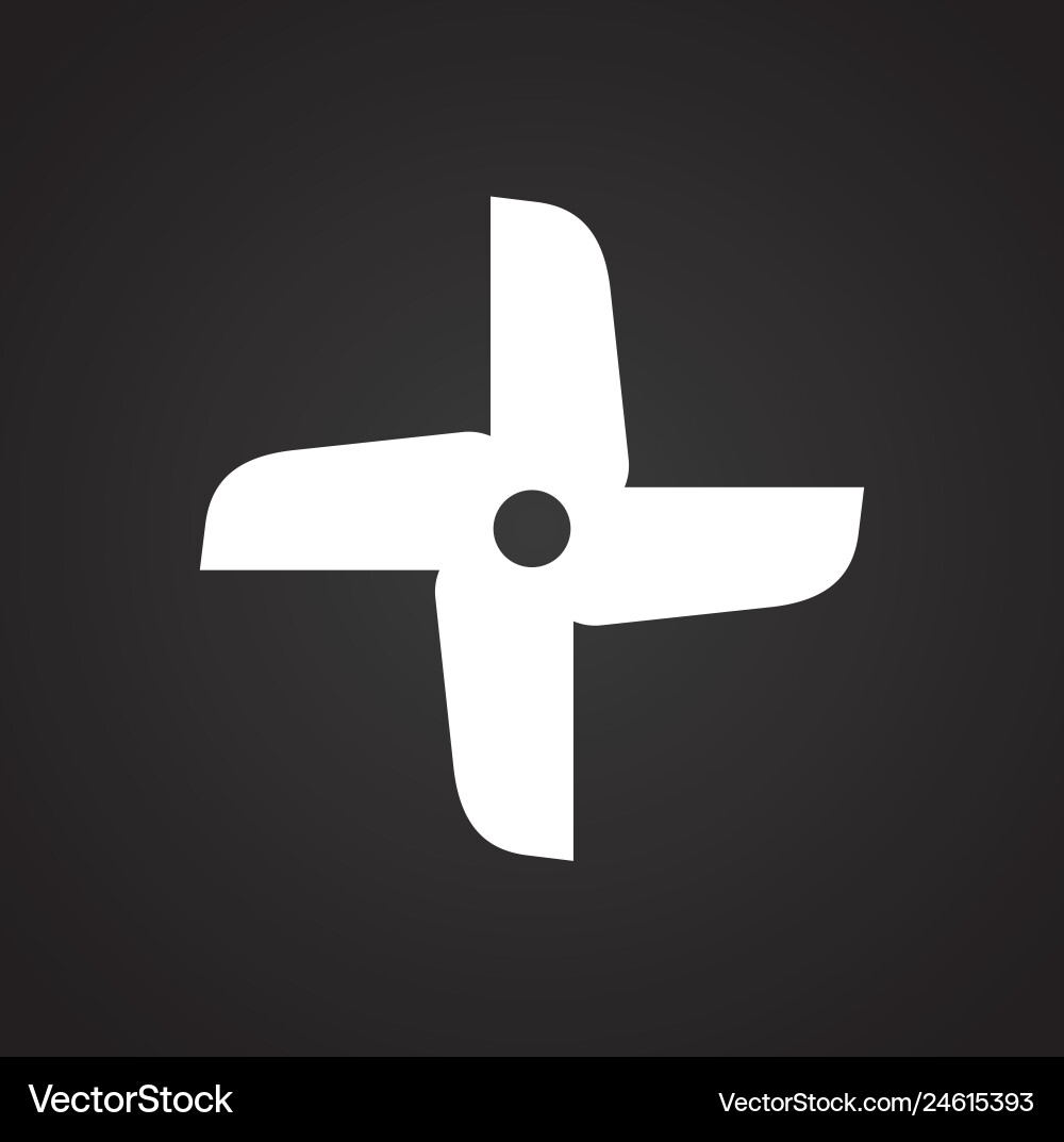 Propeller icon on background for graphic and web Propeller icon on background for graphic and web Vector Image
