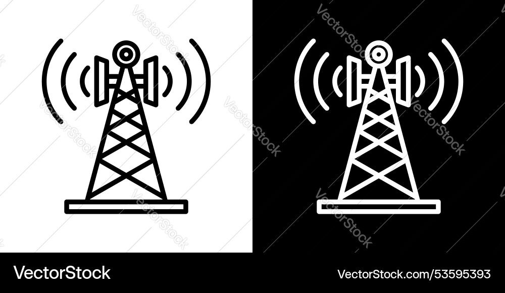 Telecom thin line icon set Telecom thin line icon set Vector Image