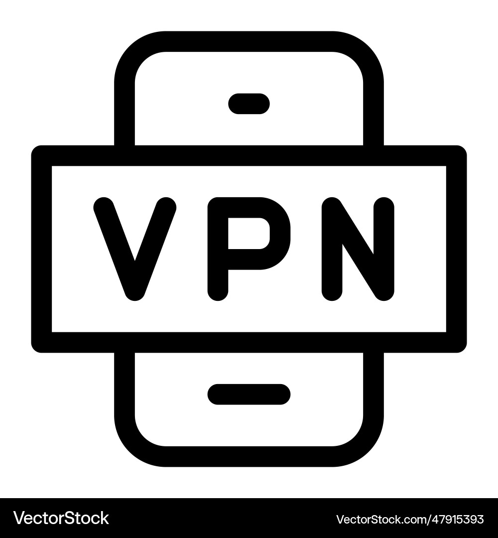 Vpn used to hide users public ip addresses Vector Image