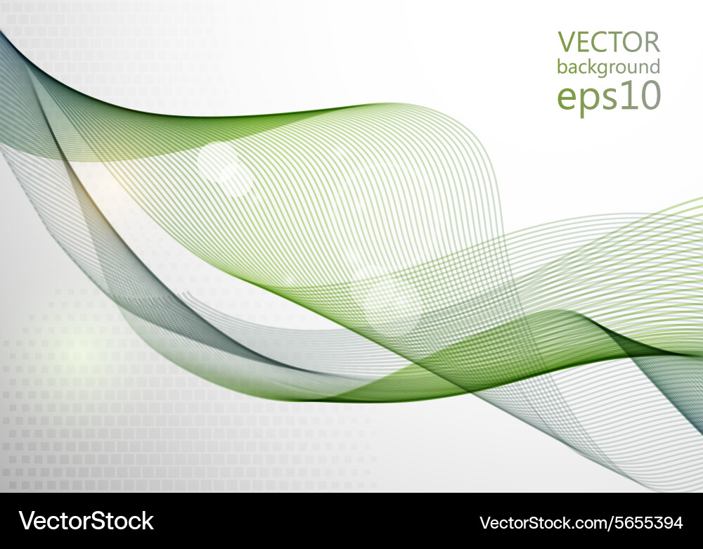 Abstract colorful background with wave Vector Image