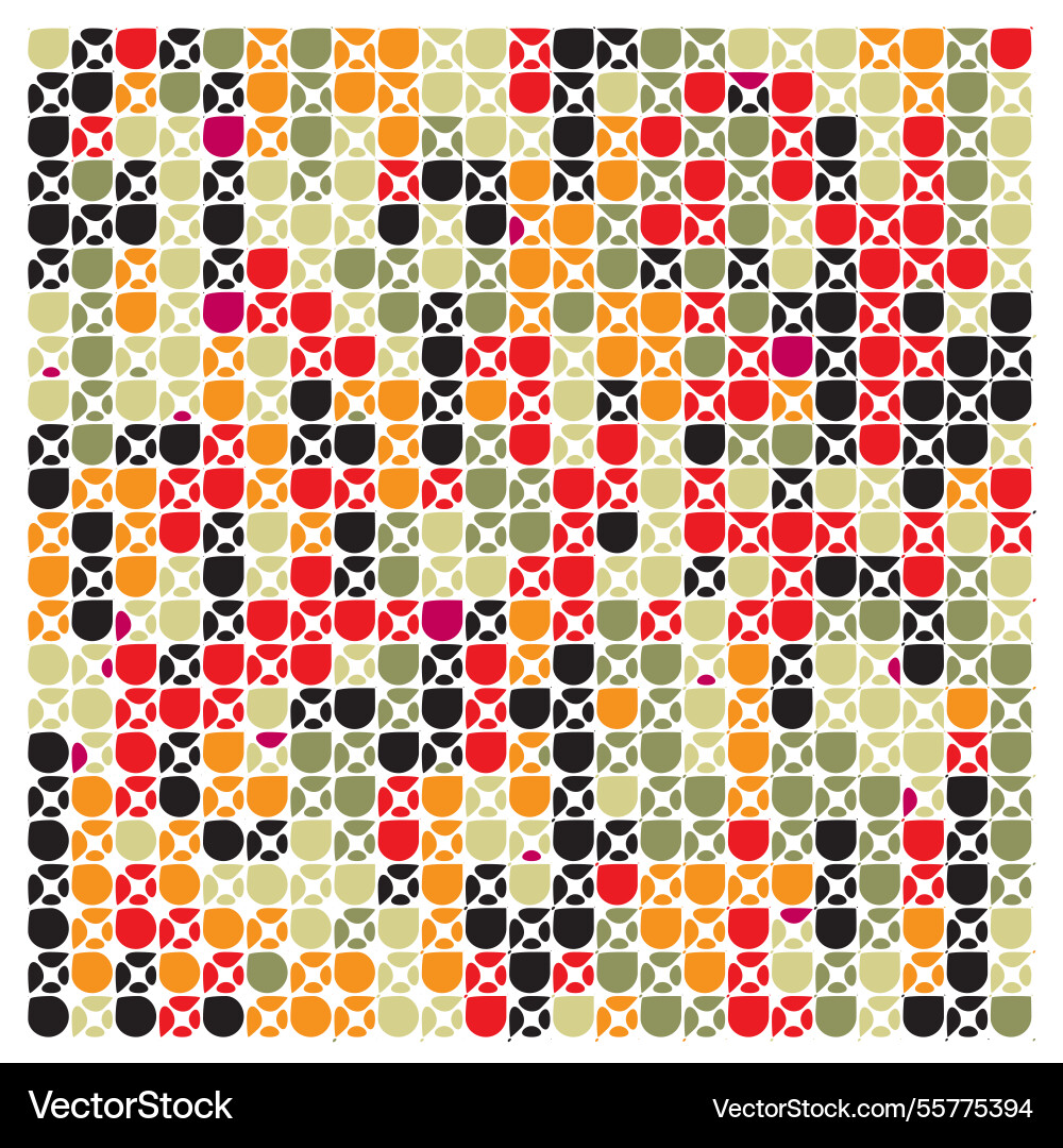 Abstract seamless textured print pattern vector image