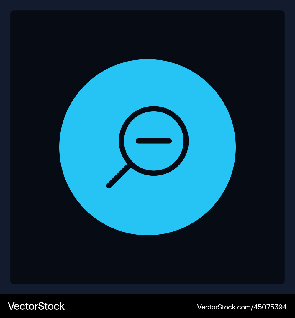 Active zoom out button ui element template Active zoom out button ui element template Vektorbild