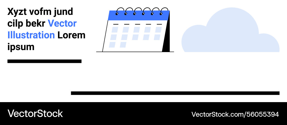 Calendar with highlighted days and text placement Calendar with highlighted days and text placement vector image