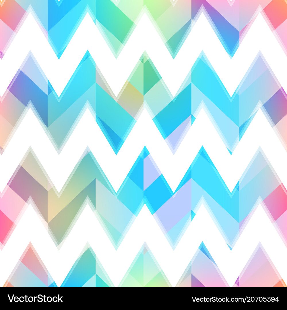 Colored zigzag seamless pattern vector image