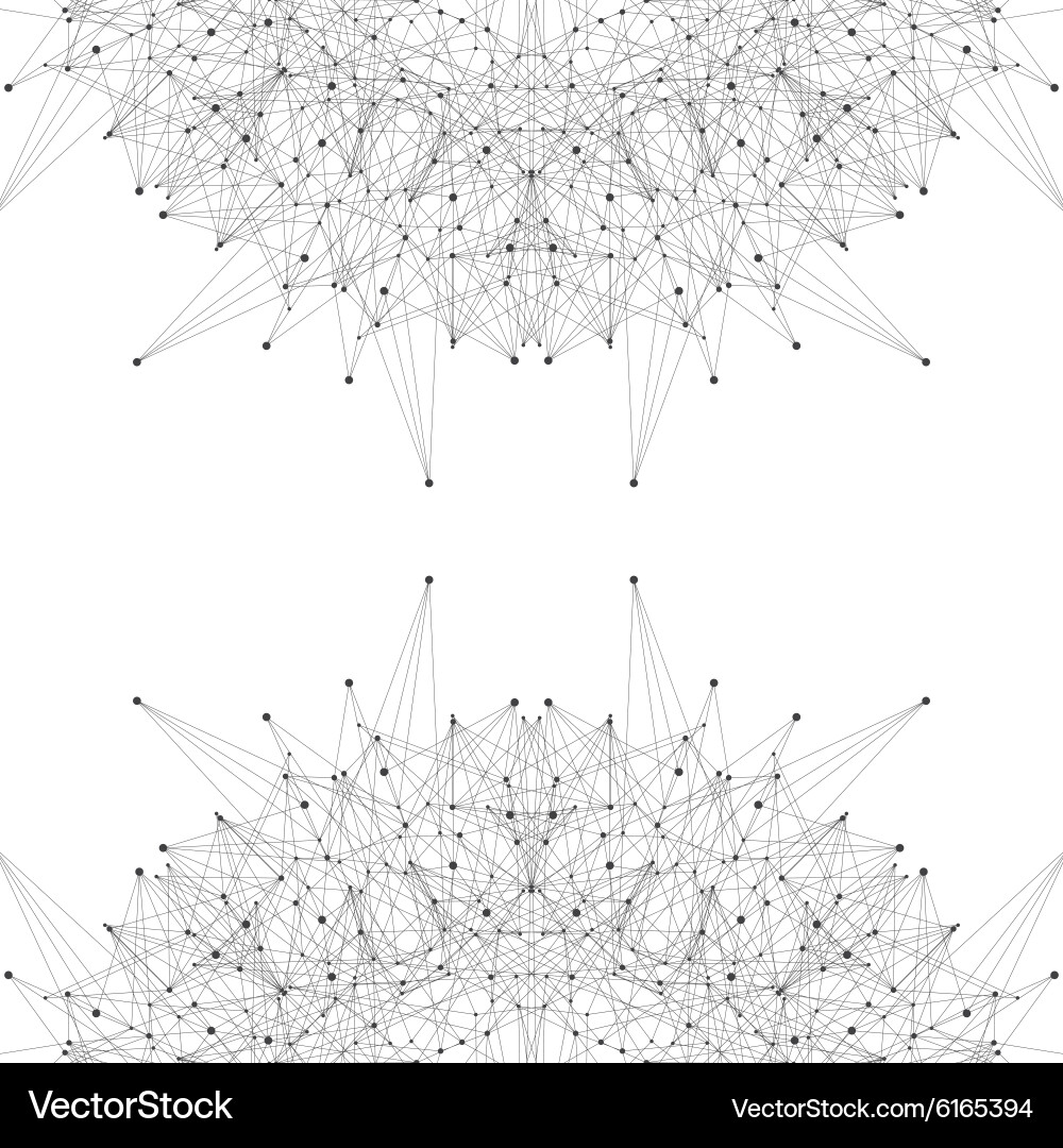 Connected Network Nodes Vector Image