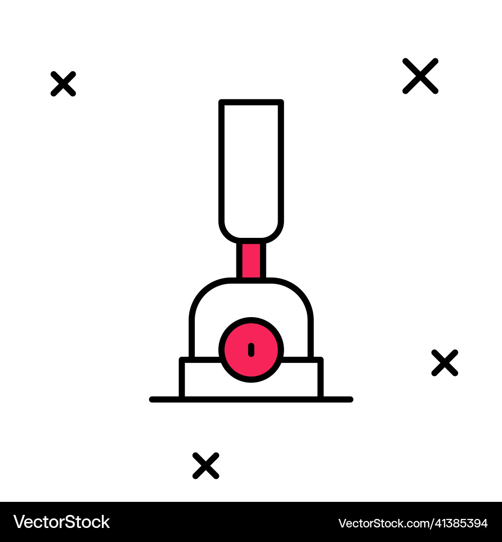 Filled outline arrow for switching the railway Vector Image