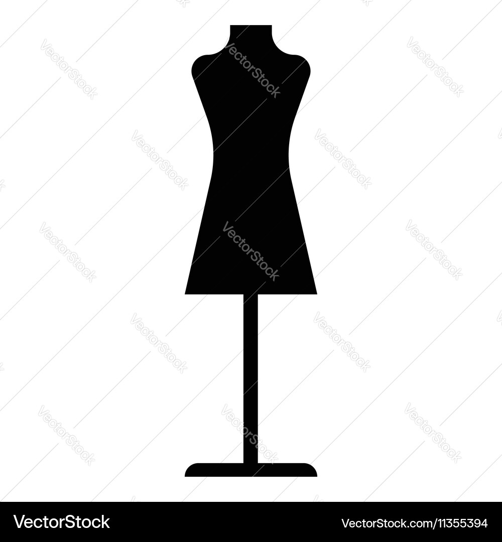 Mannequin icon simple style Vector Image