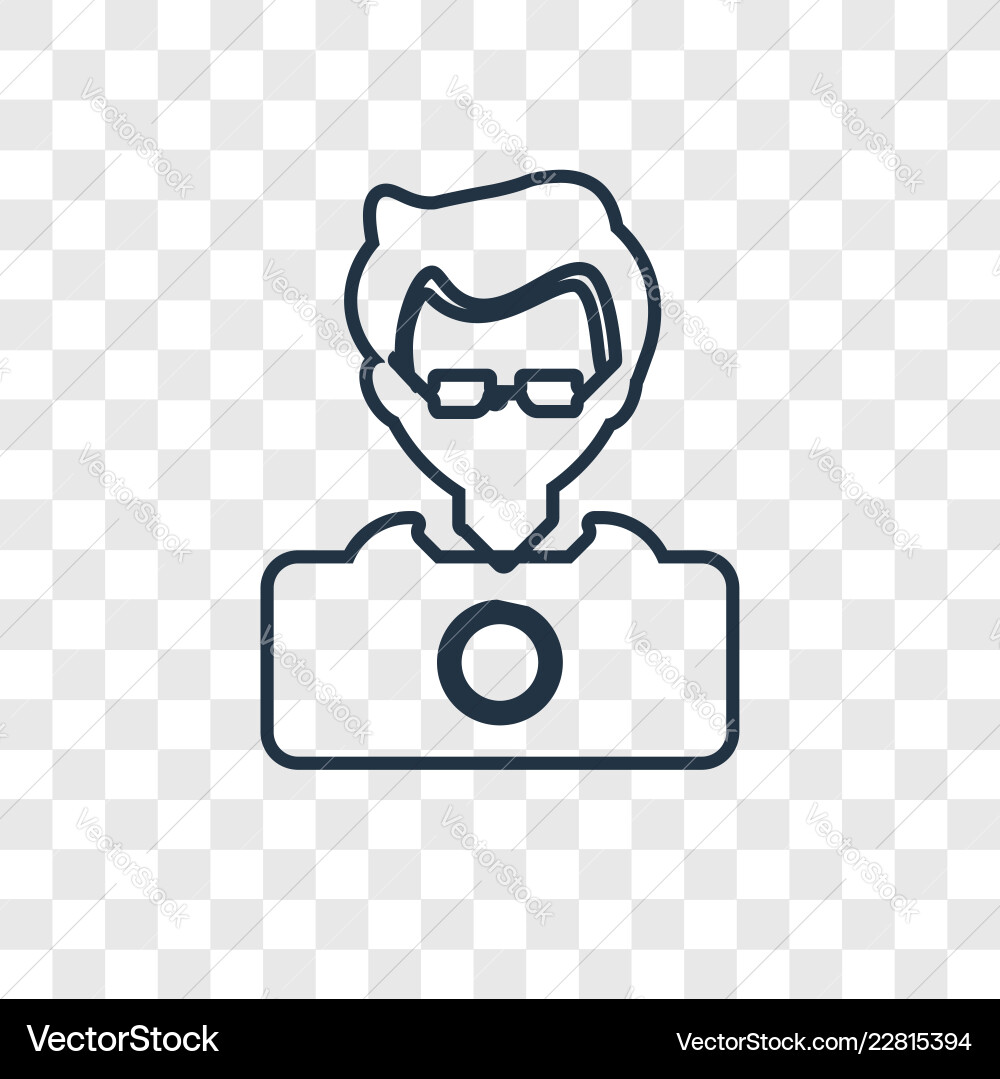 Programmer concept linear icon isolated Vector Image