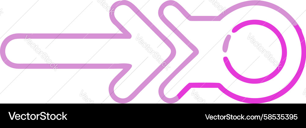 Circular Arrow Navigation Icon Vector Image
