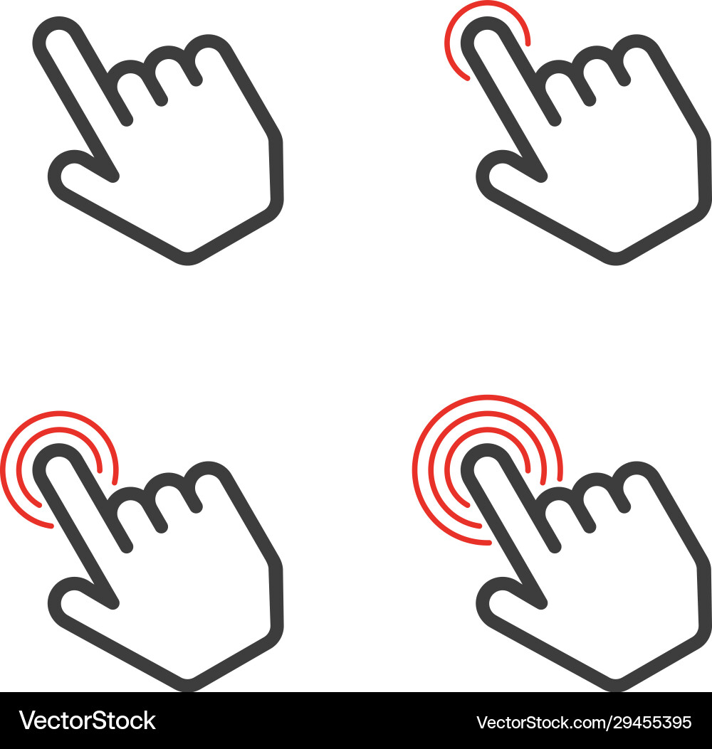 Click here button Vector Image