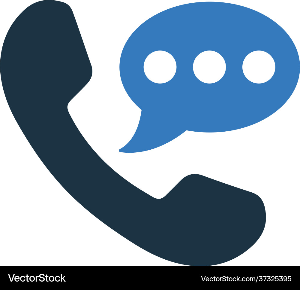 Communication call and message icon simple Vector Image