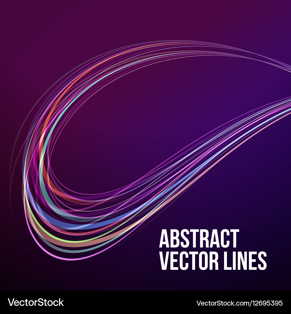 Dynamic Abstract Lines Background vector image