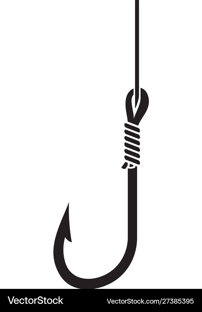 Fishing hook Royalty Free Vector Image - VectorStock