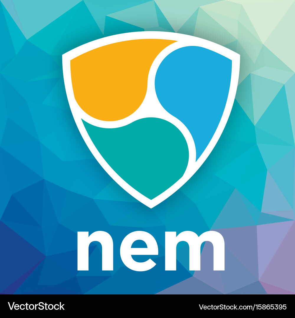 NEM XEM Cryptocurrency Logo – Royalty-Free Vector | VectorStock