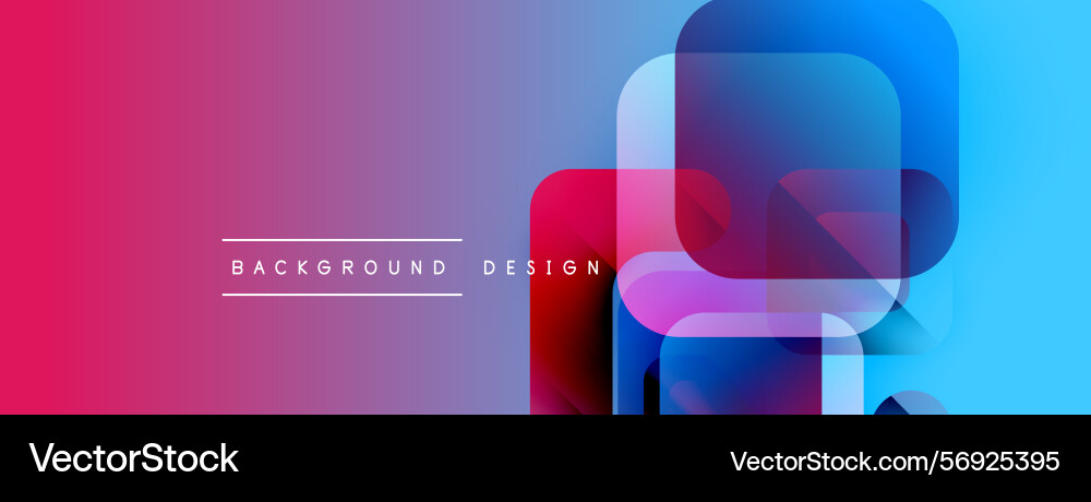 Vibrant gradient background features overlapping Vibrant gradient background features overlapping Vector Image