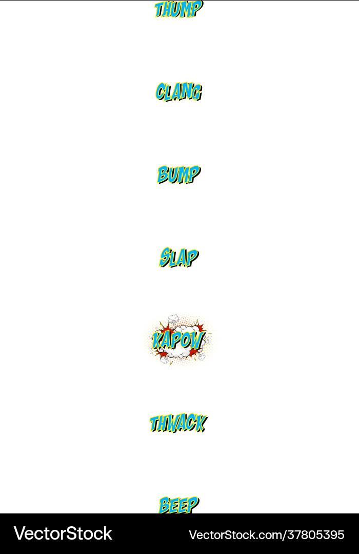 Word kapow on comic cloud explosion background Word kapow on comic cloud explosion background vector image