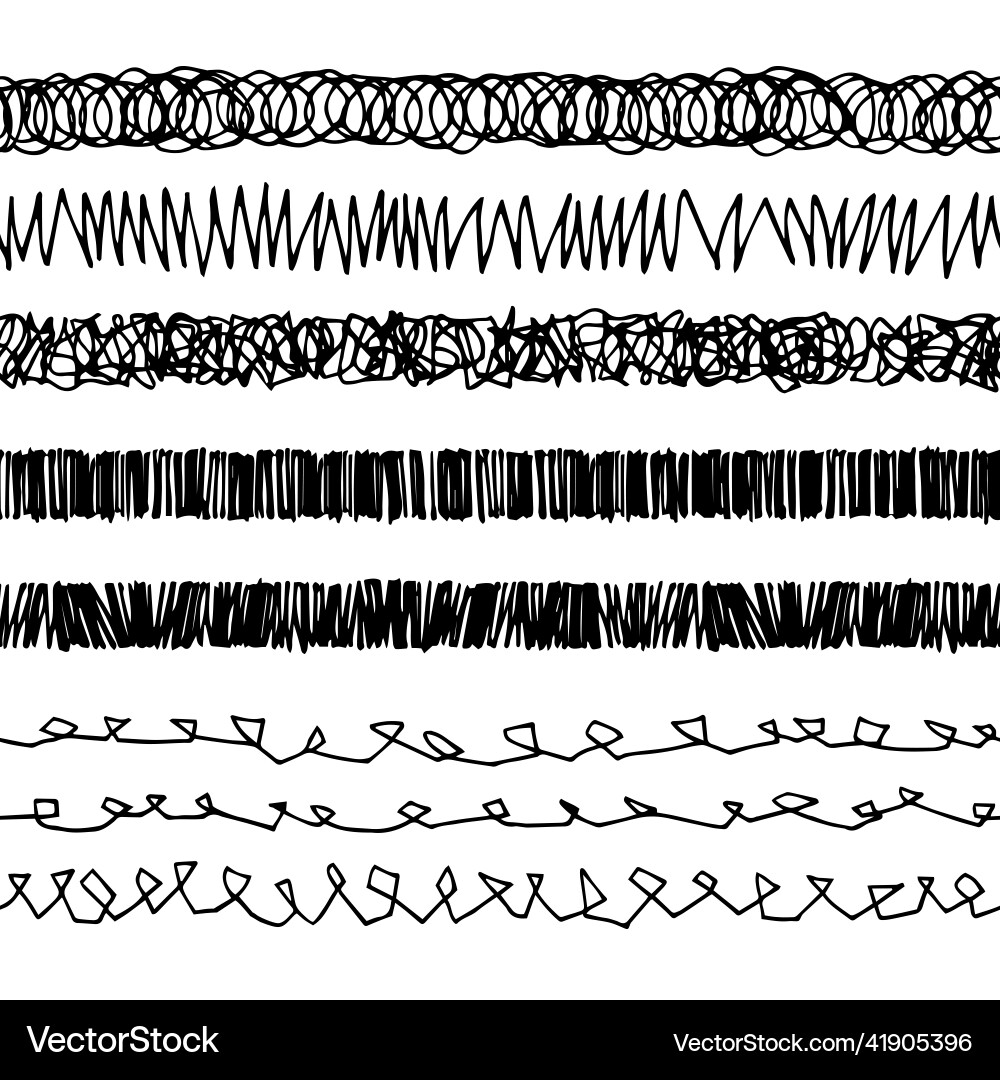 A set of design elements for frames and borders Vector Image