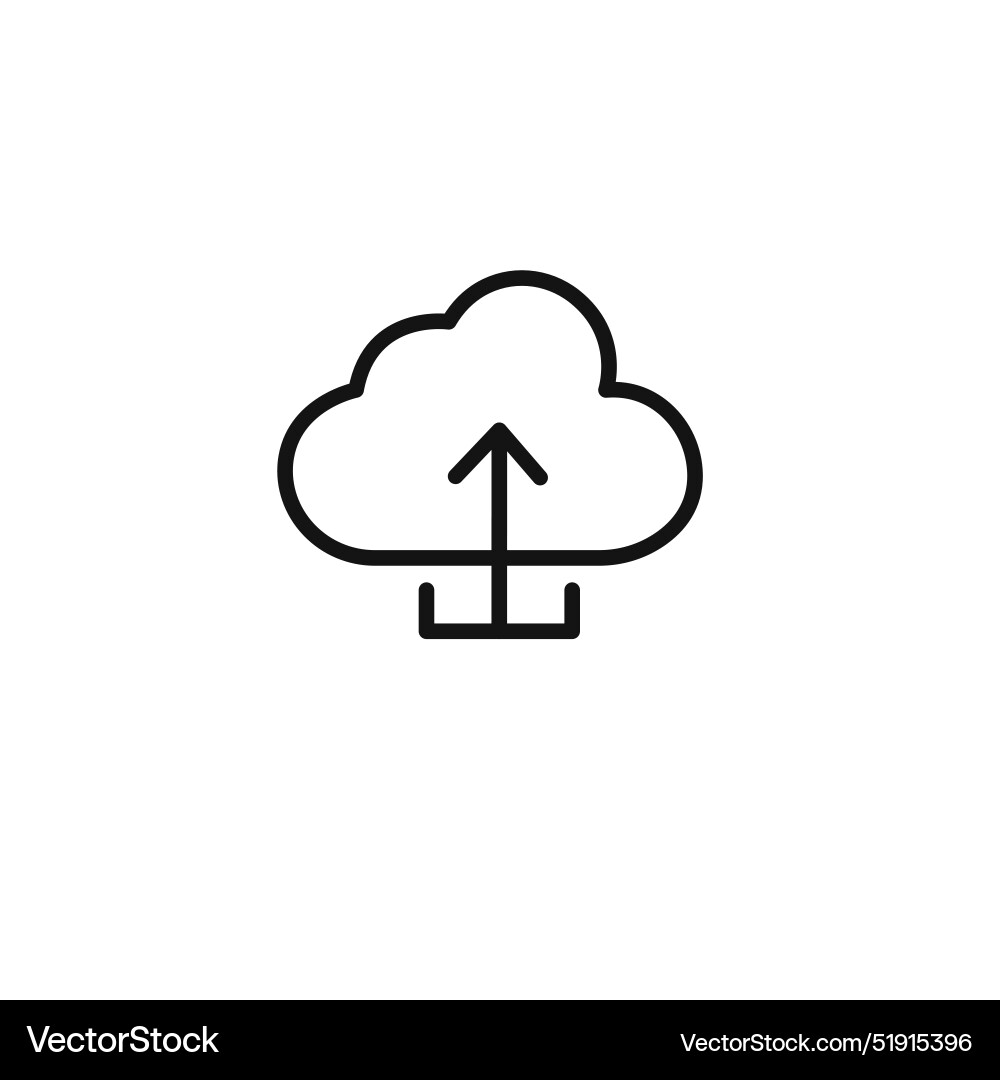 Cloud upload icon set collection for web Cloud upload icon set collection for web vector image
