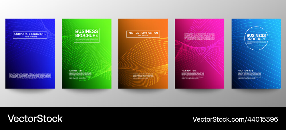 Cover geometric minimal set abstract line pattern Cover geometric minimal set abstract line pattern Vector Image