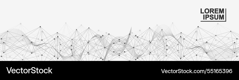 Global network connection website header or banner Global network connection website header or banner vector image