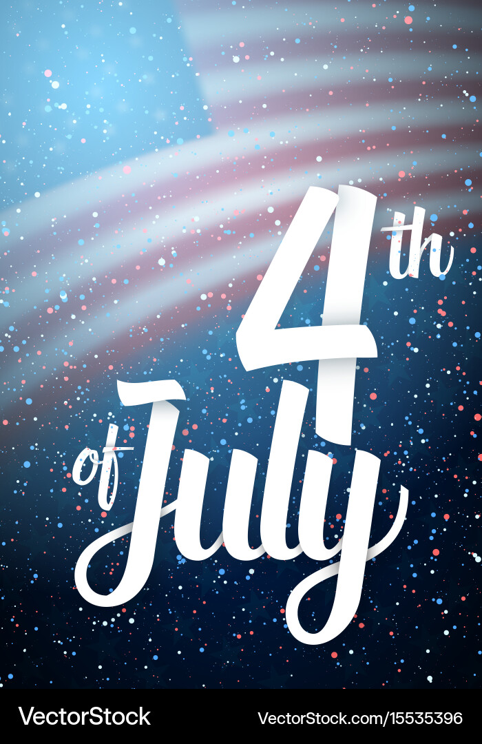 Independence day poster template Royalty Free Vector Image