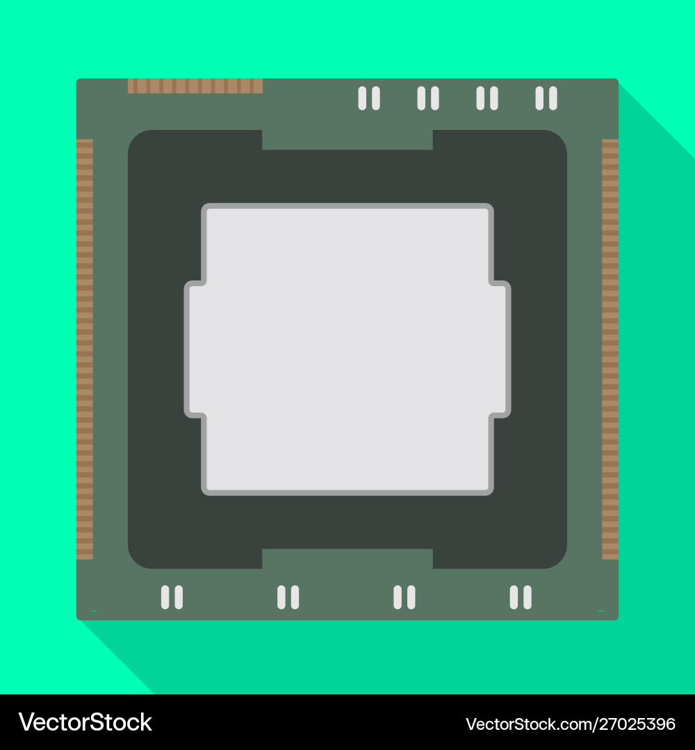 Isolated object processor and chip symbol set Vector Image