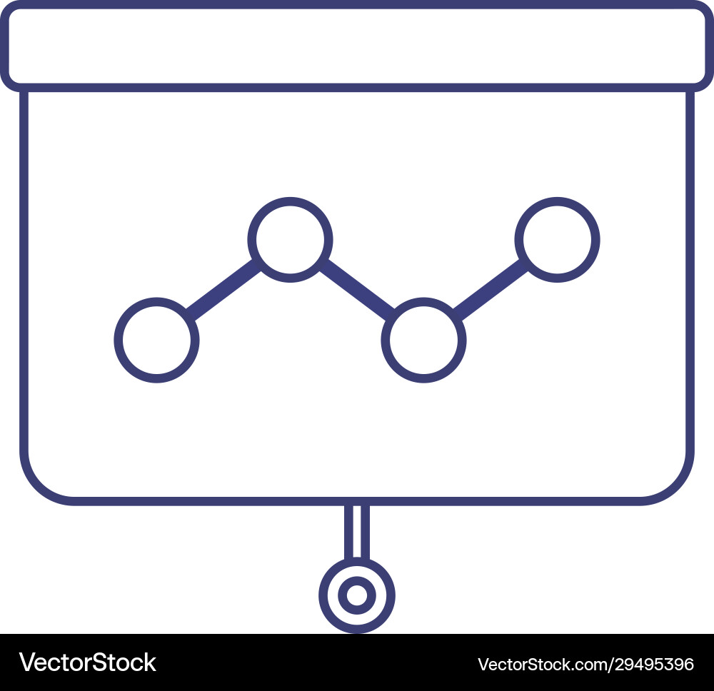 Isolated workflow board design vector image