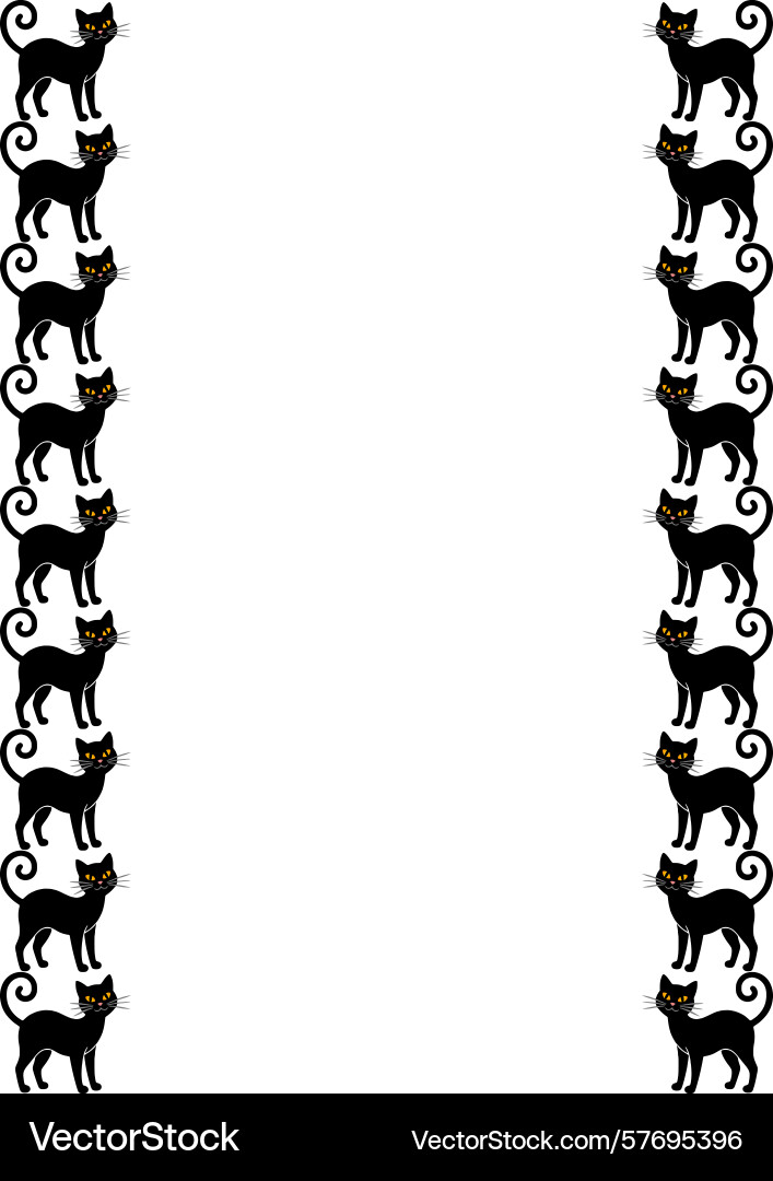 Seamless border design featuring a repeating Vector Image