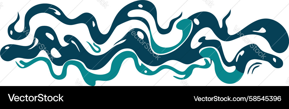 Wavy Line Border Pattern Vector Image