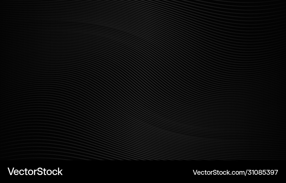 Black background with line curve design Vector Image