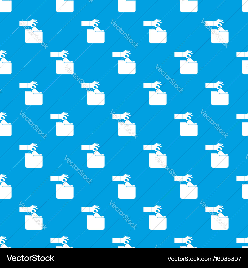 Robbery secret data in folder pattern seamless vector image