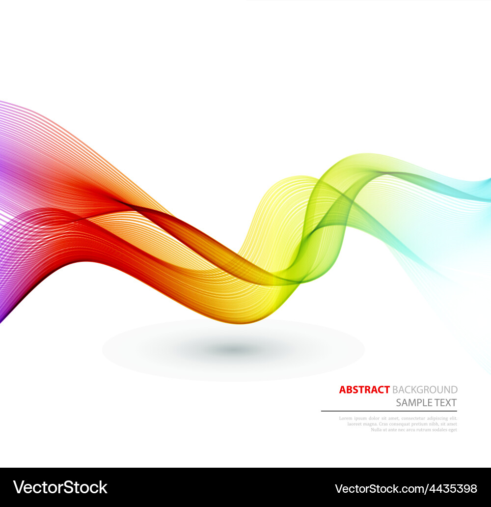 Abstract curved lines background template Vector Image