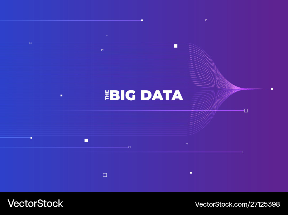 Big Data Analytics Visualization vector image