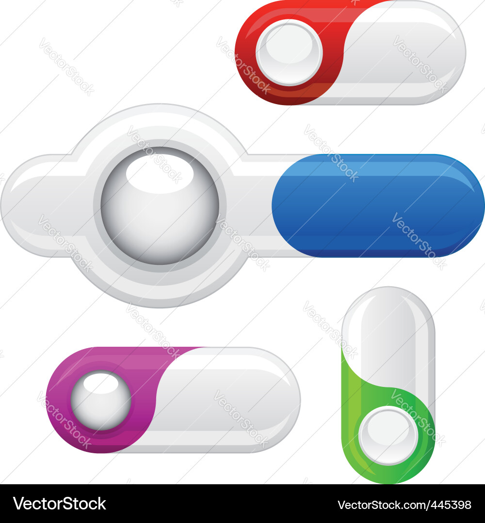 Modern Web Elements Collection Vector Image