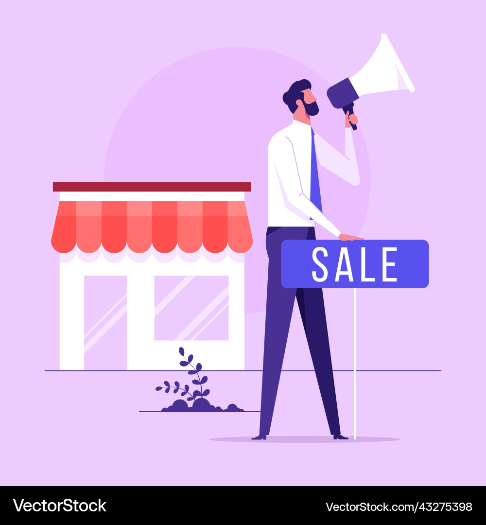 Shopping concept vector image