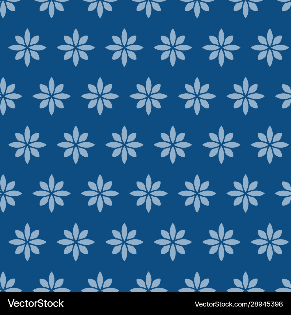 Simple tiny daisy repeat pattern in classic Vector Image