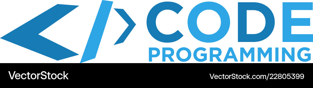 Code Programming Template vector image