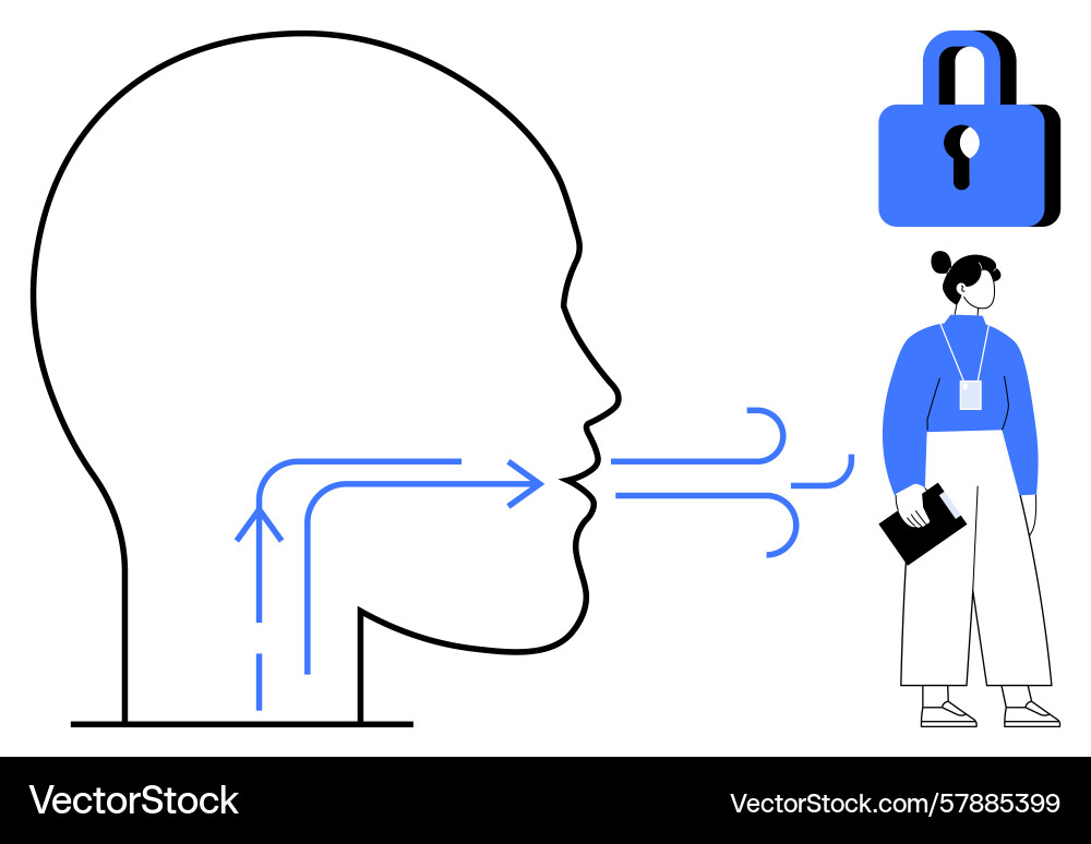 Concept of secure communication and privacy Vector Image