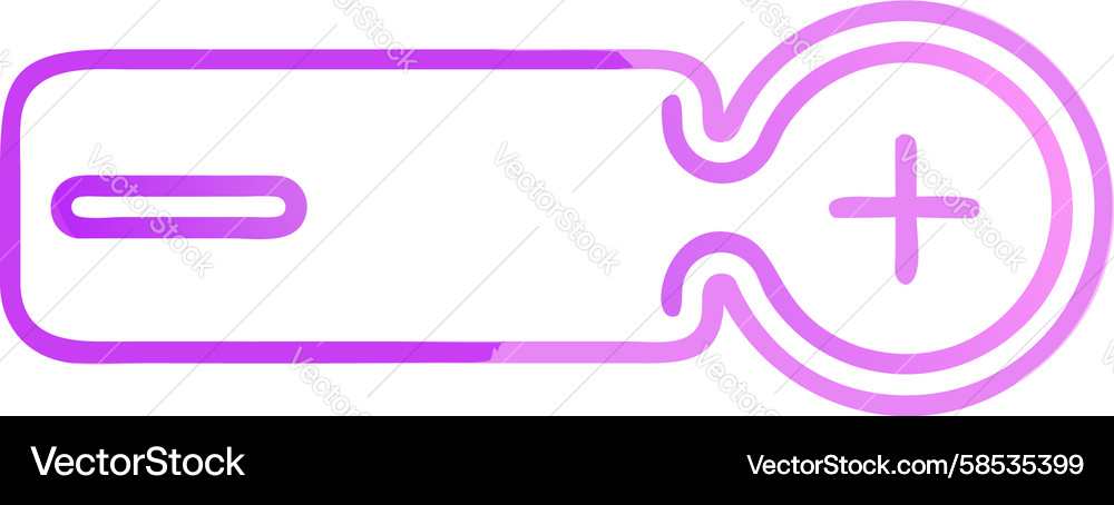 Dynamic Slider Icon with Plus Vector Image