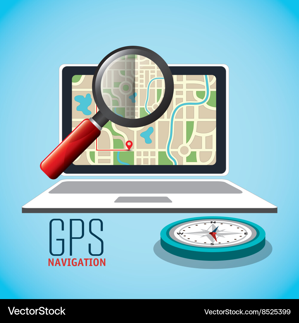 Gps navigation design Vector Image