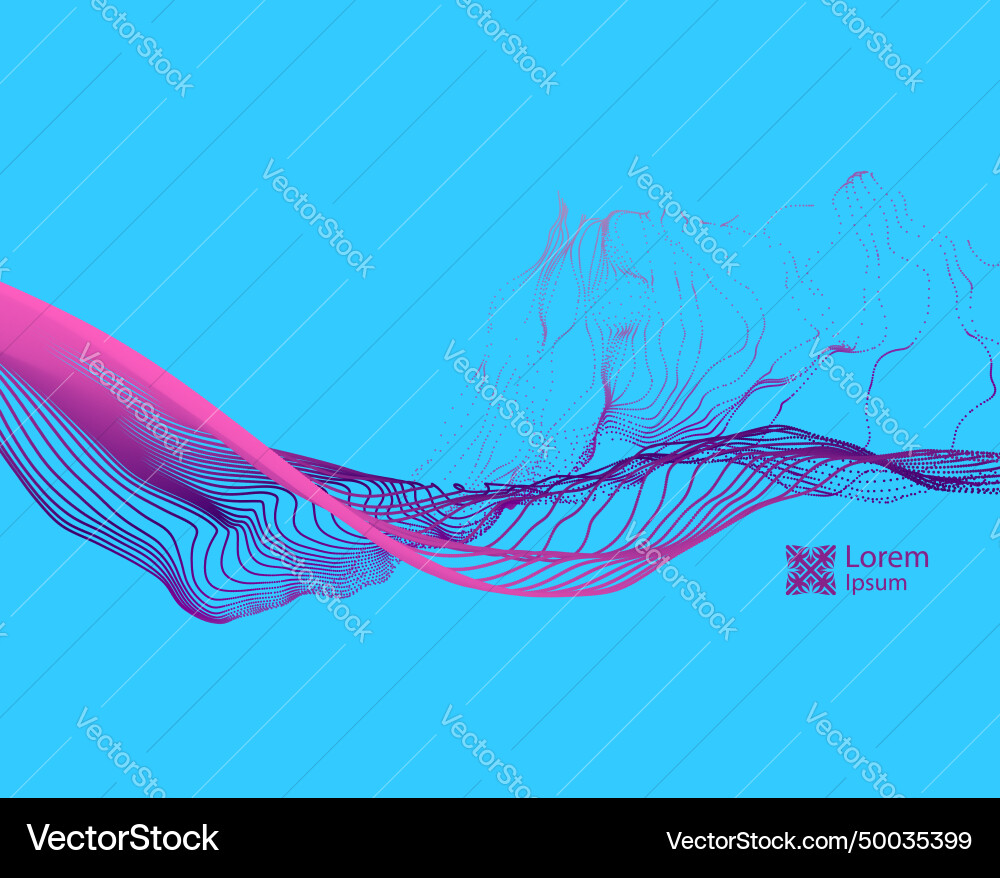 Water splash imitation array with dynamic emitted Vector Image