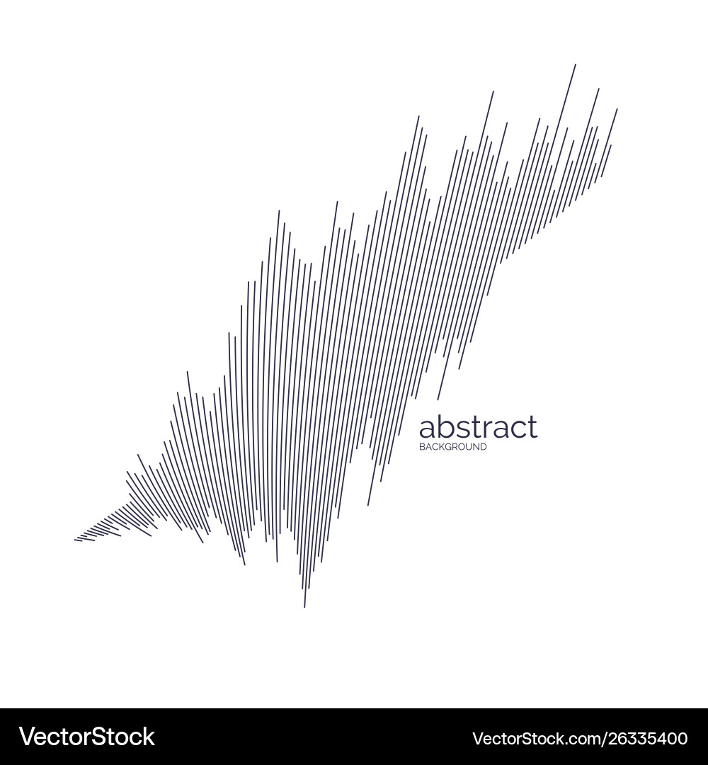 Abstract element with dynamic linear waves vector image