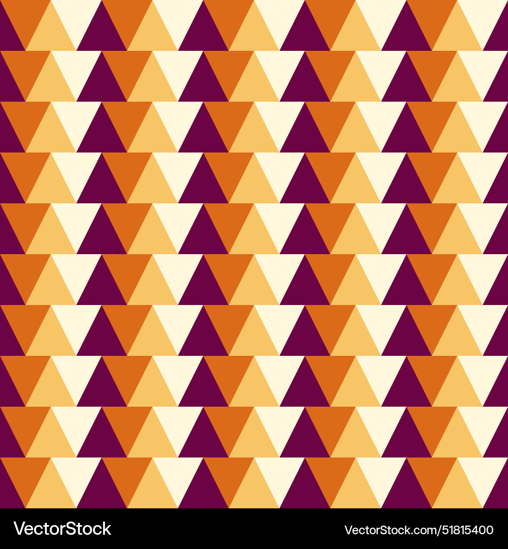 Autumn Triangle Pattern vector image