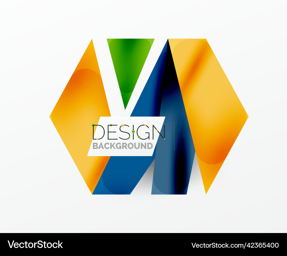 Background abstract overlapping shapes minimal Vector Image