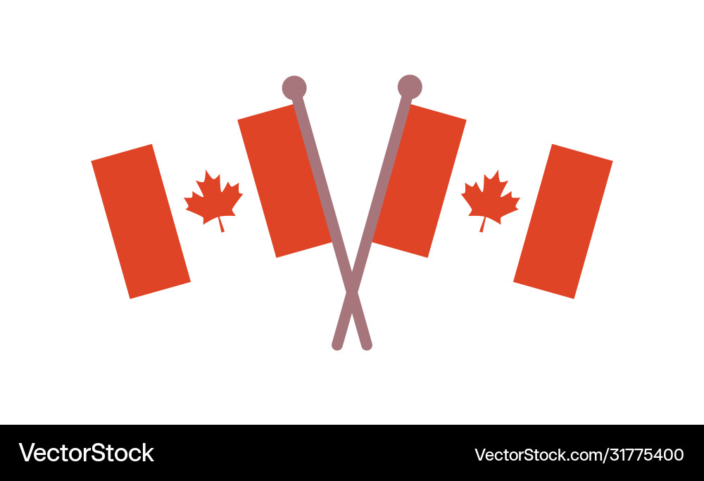 Canadian flags official canada flag with original Canadian flags official canada flag with original vector image