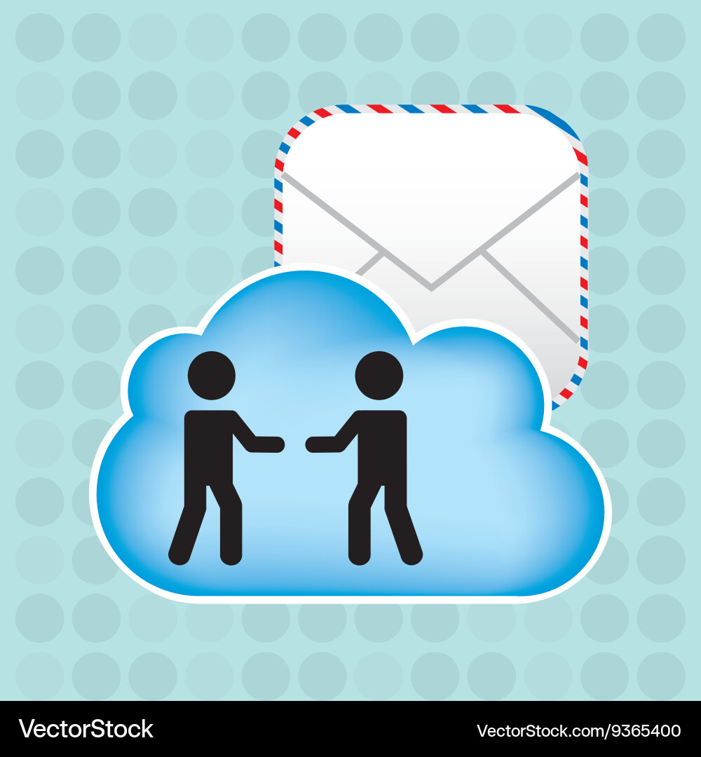 Cloud computing design Vector Image