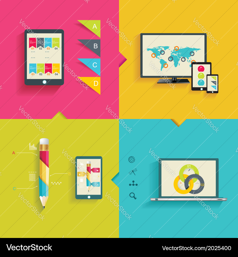 Modern infographic or webdesign concept Vector Image