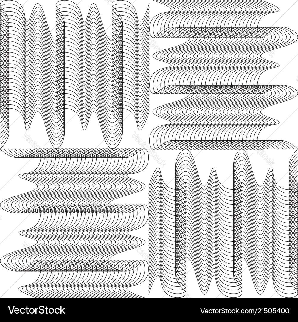 Moderne Design Linien Muster wiederholen gewellt vektorbild
